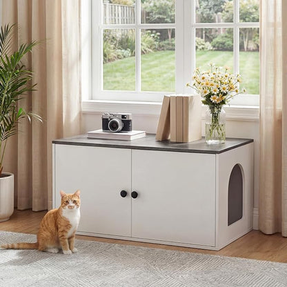 HOOBRO Cat Litter Box Enclosure, Hidden Litter Box Furniture - Image 2