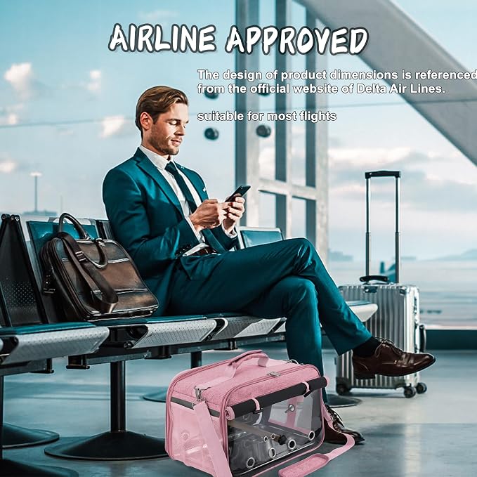 Suertree Bird Carrier Airline Approved, Bird Travel Cage - Image 2