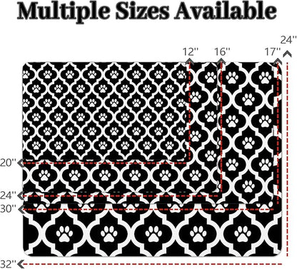 Dog Food Mat 17X30 Inch Pet Feeding Absorbent Mats - Image 4