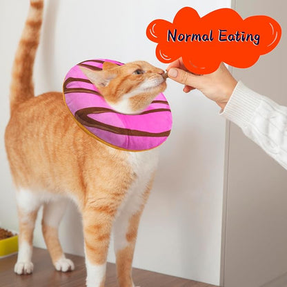 Cat Cone Collar Soft, Adjustable Cat Recovery Collars Kitten Cones to Stop - Image 4