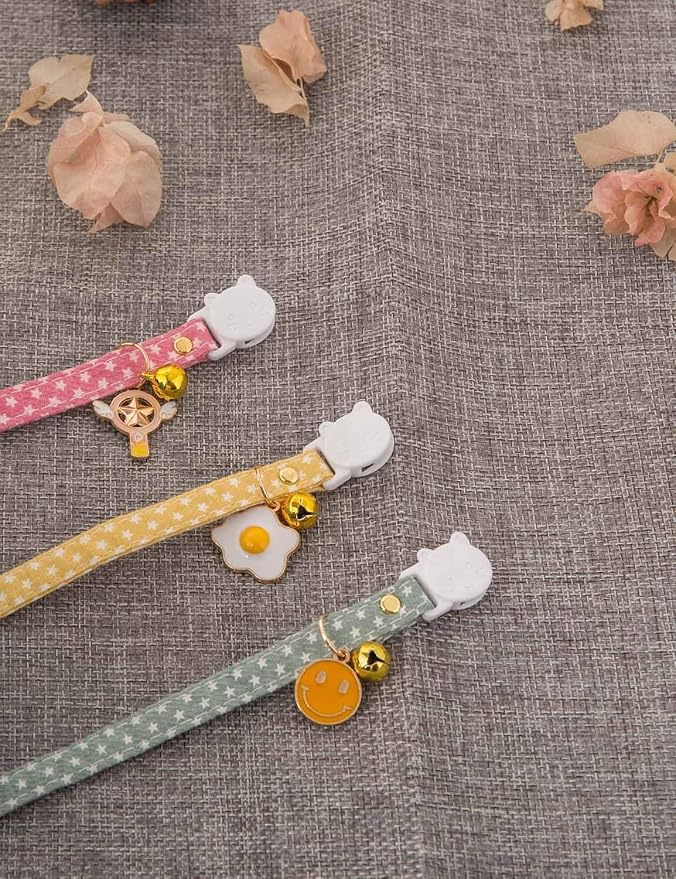 Cat Collar Breakaway with Bells, 3 Pack Safety Adjustable Pet Collars - Image 2