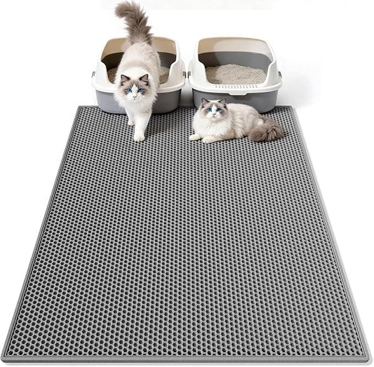 Pieviev Cat Litter Mat Double Layer Waterproof Urine Proof Trapping Mat 1 Pack) by Pieviev