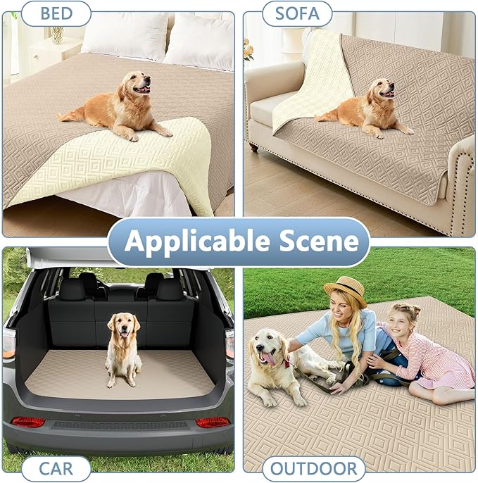 hyha Waterproof Dog Blanket, Soft Pet Bed Blankets, Waterproof Sofa Couch Cover - Image 6