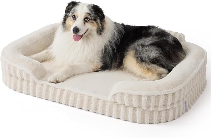 LE SURE Cute Dog Beds for Extra Large Dogs, Orthopedic Waterproof XL Pet Bed by Lesure