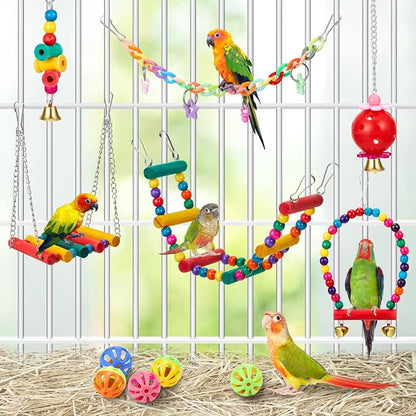 12 Pcs Parakeet Cockatiel Bird Toys, Bird Toys - Image 3