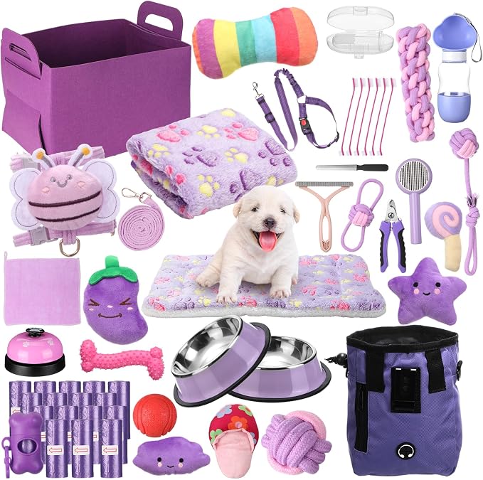 Abbylike 50 Pcs Puppy Supplies Starter Kit by Abbylike