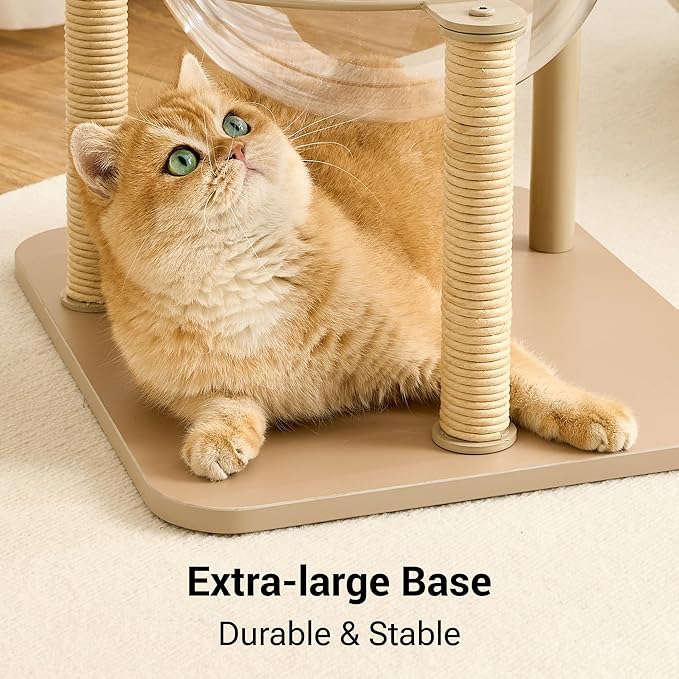 Modern Cat Tree Tower for Indoor Cats up to 12lbs, Wood Cat Bed - Image 5