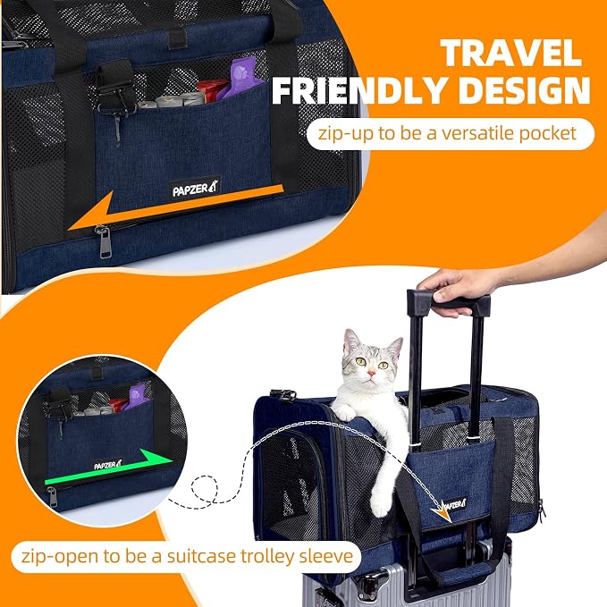 Cat Carrier Soft-Sided Travel Bag - Image 5