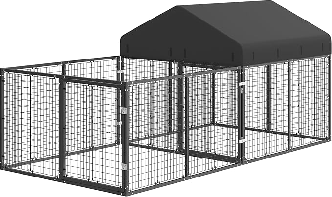 Outdoor Dog Kennel with Dog Fence - Image 5