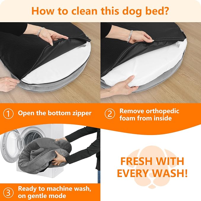Dwanton Orthopedic Dog Bed for Large Dogs - Image 7