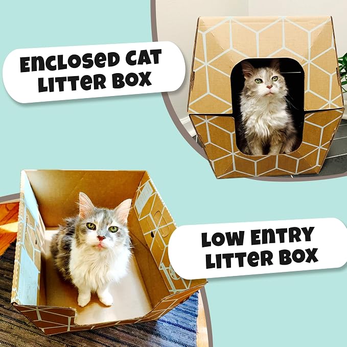 Disposable Litter Boxes for Cats Sampler Both Our Patented Products Woman Owned - Image 6