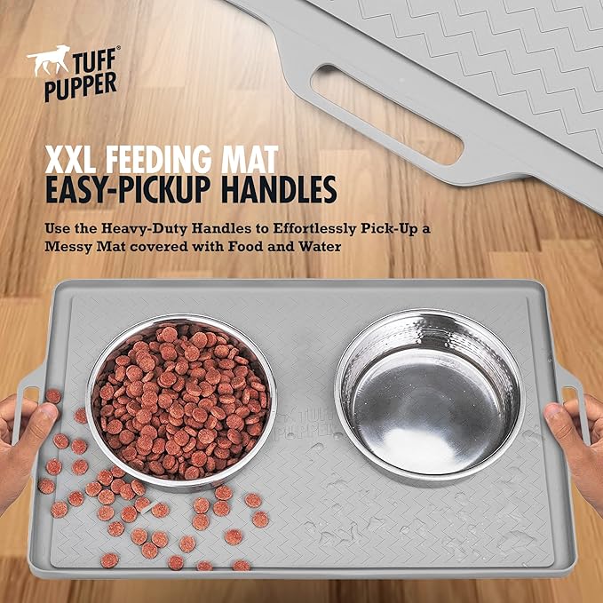 Tuff Pupper 28x20 Large Dog Feeding Mat - Image 3