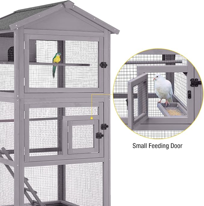 Aivituvin Bird Cages Outdoor Bird Aviary Indoor Parakeet Cage - Image 4