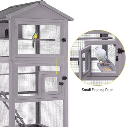 Aivituvin Bird Cages Outdoor Bird Aviary Indoor Parakeet Cage - Image 4