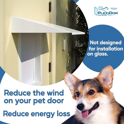 Plexidor Performance Pet Doors Universal Pet Door Awning - Image 4