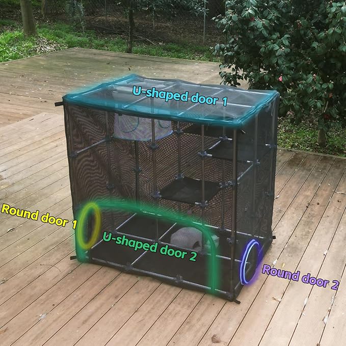 INTURN Catio Outdoor Cat Enclosure, Mega Kit - Image 2