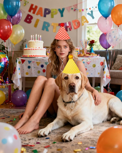 PET SHOW 10 Pack Party Hats for Large Dog Birthday Stuffed Animals Adults XL - Image 5