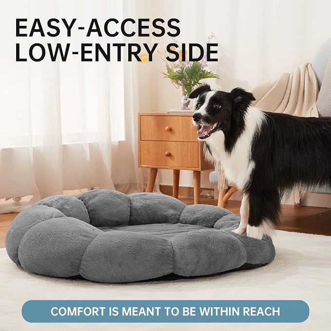 OhGeni 36 inches Calming Donut Orthopedic Dog & Cat Bed - Image 2
