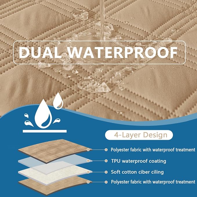 hyha Waterproof Dog Blanket, Reversible Pet Bed Blanket, Soft Sofa Couch Cover - Image 3