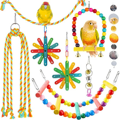 8 pcs Bird Toys for Parakeets - Image 7
