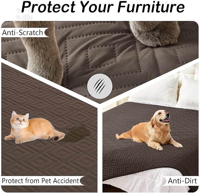 hyha Waterproof Dog Blanket, Soft Dog Bed Cover Pet Blankets, Waterproof Sofa - Image 3