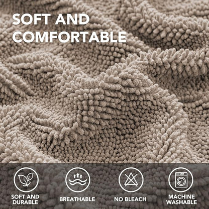 H.VERSAILTEX Non Slip Pet Couch Cover Chenille Dog Bed Protector Thick Soft - Image 2