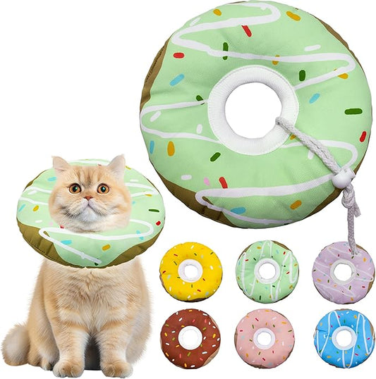 Cat Cone Collar Soft, Adjustable Cat Recovery Collar Kitten Cones to Stop by Seyezo