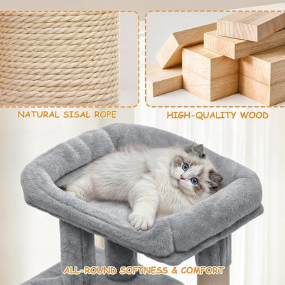 36-Inch Cat Tree Tower for Small and Medium Indoor Cats, Condo & Scratching - Image 6