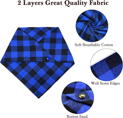 Birthday Plaid Dog Bandana - Image 4