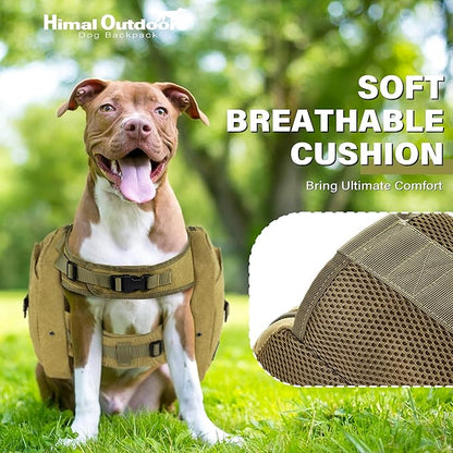 Himal Outdoors Dog Backpack & Saddle Bag, Tactical Hiking Backpack - Image 4