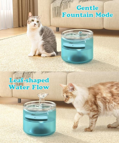 NPET WF100 Cat Foutain, 54oz/1.6L Automatic Pet Water Fountain Dog Water - Image 2