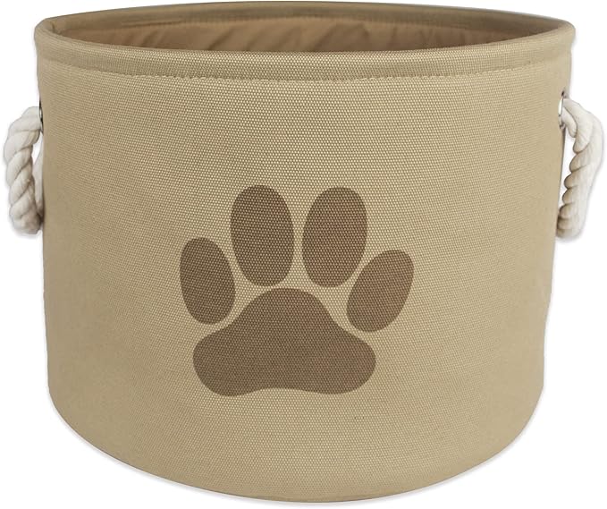 Bone Dry Pet Storage Collection Collapsible Bin, Small Round by BoneDry