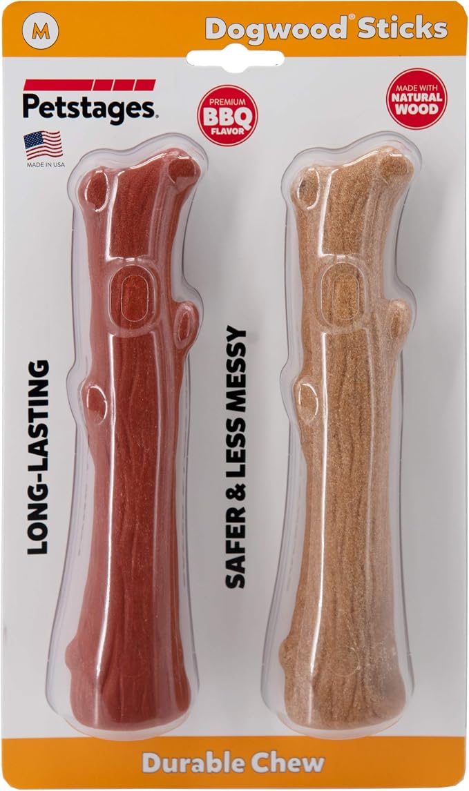 Outward Hound Pupstages Dogwood Mesquite Dog Chew Toy – Real-Wood Blend - Image 2