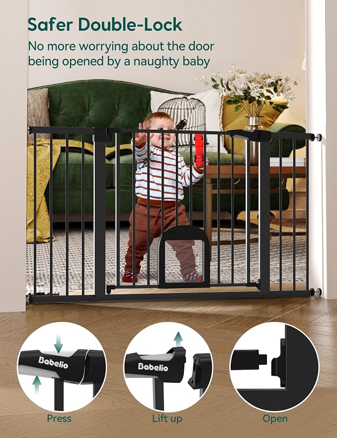 Babelio 36.5-57" Extra Wide Baby Gate - Image 3