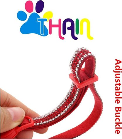 THAIN Basic Adjustable Cat Collar Bling Diamond Breakaway - Image 3