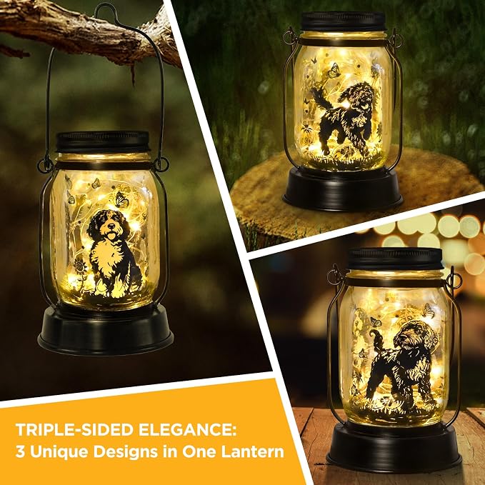 Portuguese Water Dog Gifts for Women/Men Portuguese Water Dog Solar Lanterns - Image 3