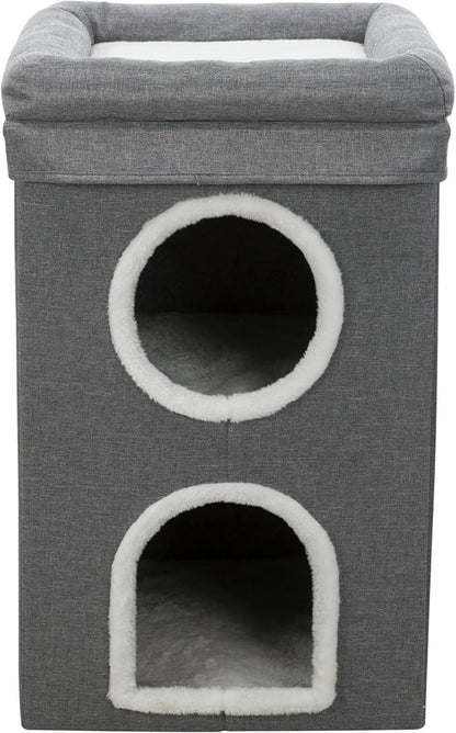 Trixie Saul Cat Condo | 2-Story Condo Tower | Scratching Surface | Foldable by TRIXIE
