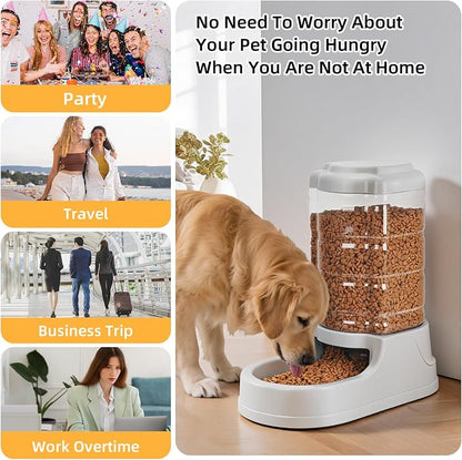 Kenond 9.5L Gravity Large Dog Feeder, Automatic Dog Food Dispenser, Suitable - Image 5
