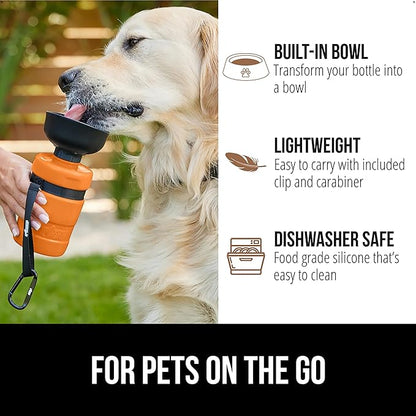 GORILLA GRIP Dog Water Bottle, Portable Water Bowl Dispenser - Image 5