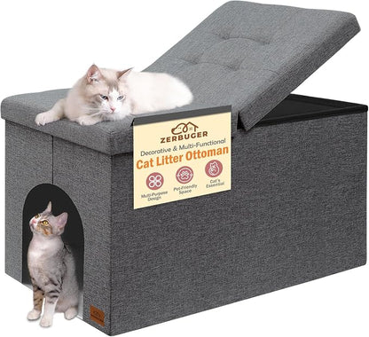 Cat Litter Box Enclosure Furniture by Zerbuger