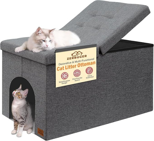 Cat Litter Box Enclosure Furniture by Zerbuger