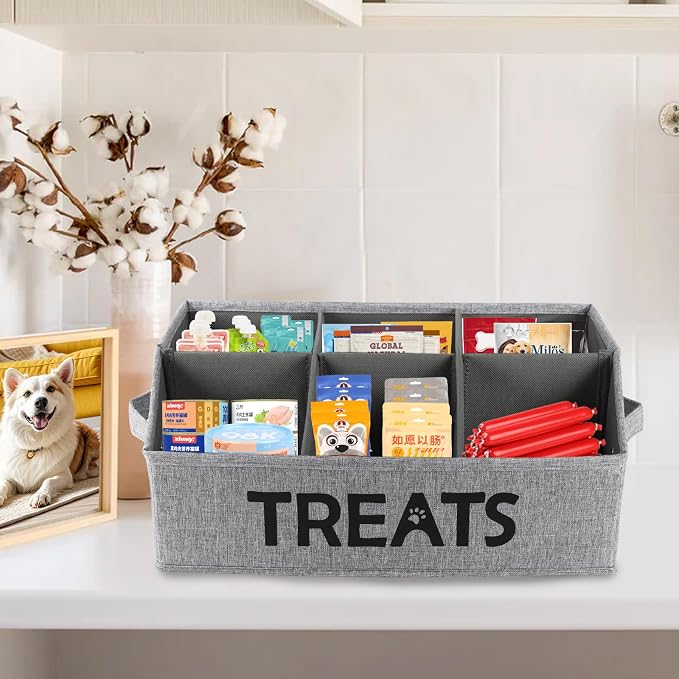 Dog Treat Container Storage Basket pet Food Storage containers Great - Image 6