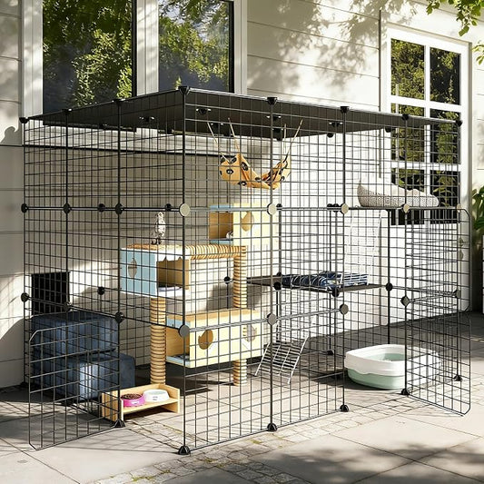 Oneluck 41 Inch Catio Outdoor Cat Enclosure by Oneluck
