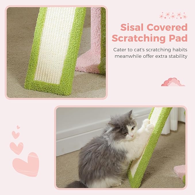 PETEPELA Flower Cat Tree for Indoor Cats, Cozy Hammock and Removable Flower Bed - Image 7