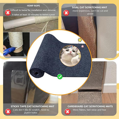 Carpet 78.7"x15.8" Trimmable Cat Scratching Mat - Image 3