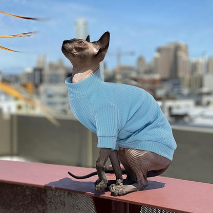 PUMYPOREITY Cat Clothes, Stretchy Cat Shirt, Cat Sweater - Image 5
