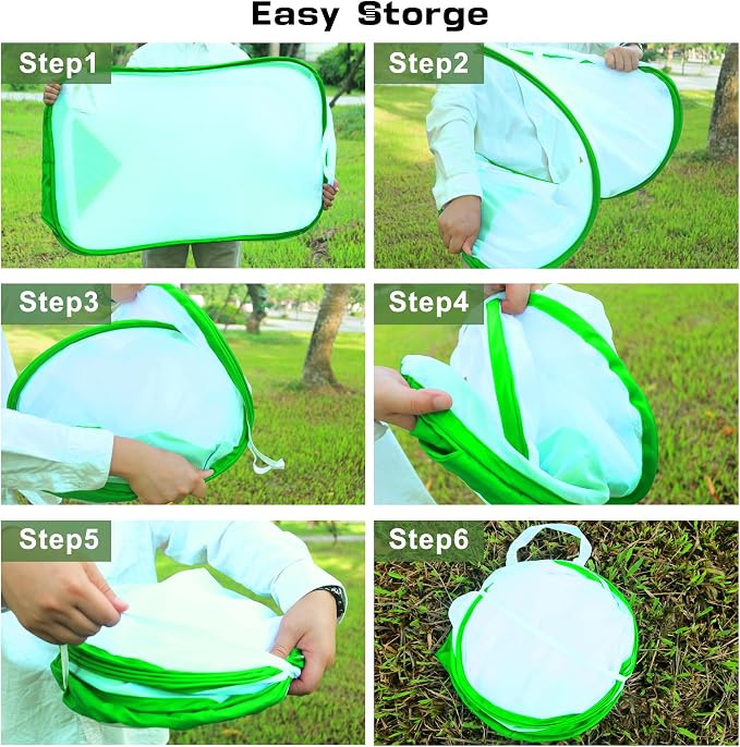 Mesh Plant Tent Enclosure, Pop-Up Cage Plant Cover, Outdoor Garden Protection - Image 8