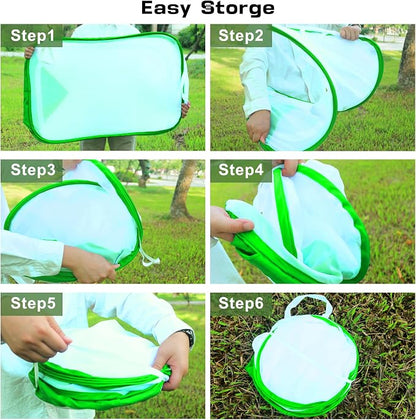 Mesh Plant Tent Enclosure, Pop-Up Cage Plant Cover, Outdoor Garden Protection - Image 8