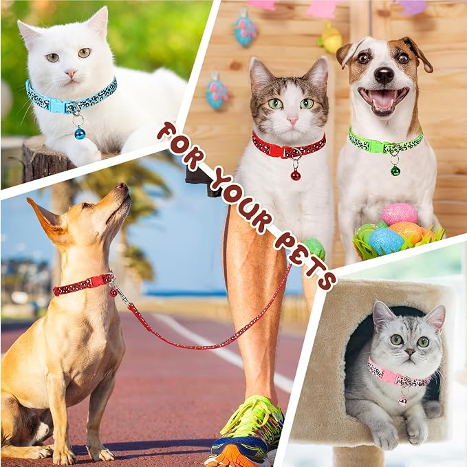 Amylove 48 Pcs Dog Collar and Leash Set, Polypropylene Adjustable Puppy Collars - Image 7
