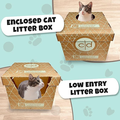 Disposable Litter Boxes for Cats Sampler Both Our Patented Products Woman Owned - Image 5